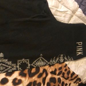 Pink Stretch embellished Pants limited edition